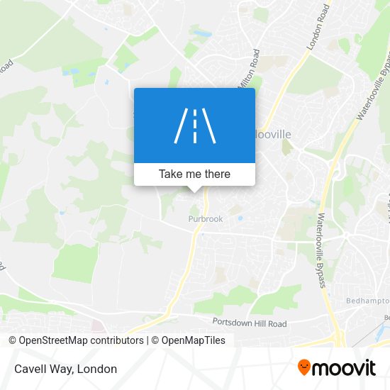 Cavell Way map