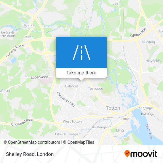 Shelley Road map