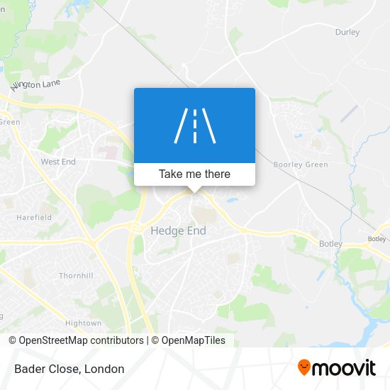 Bader Close map