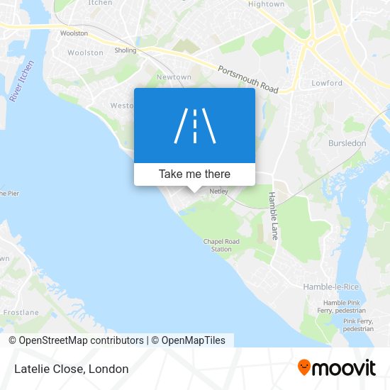 Latelie Close map