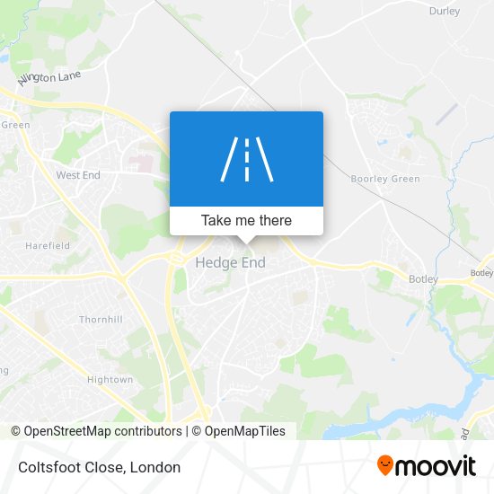 Coltsfoot Close map