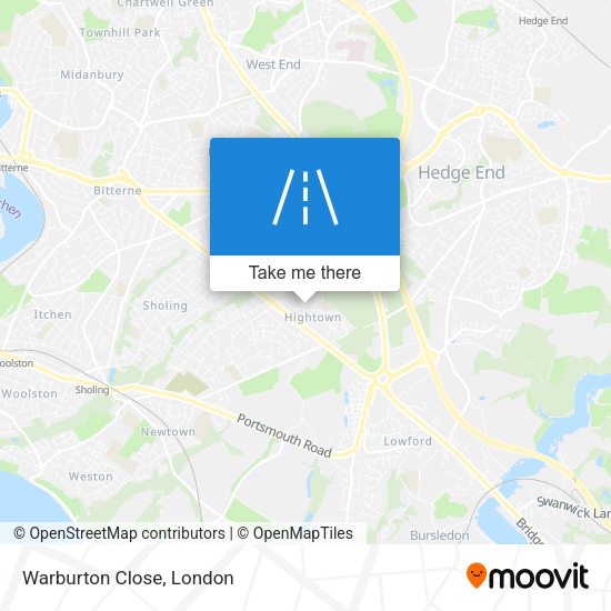 Warburton Close map