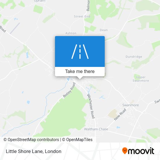 Little Shore Lane map