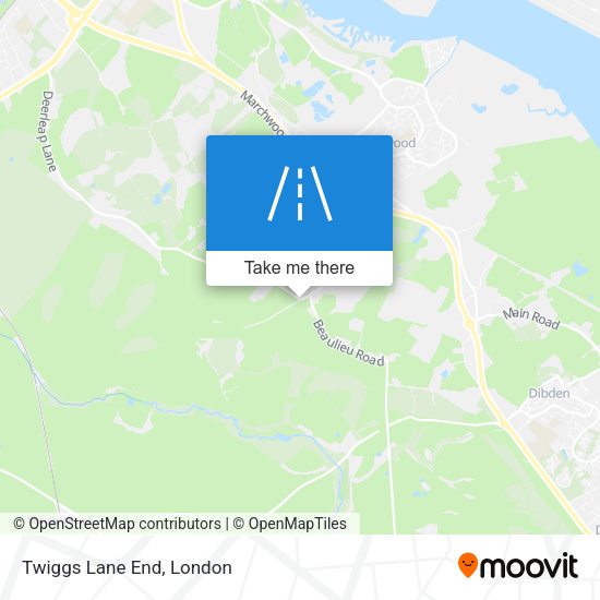 Twiggs Lane End map