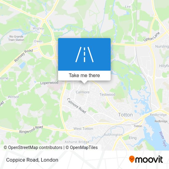 Coppice Road map