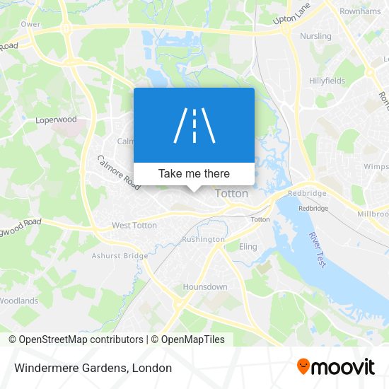 Windermere Gardens map