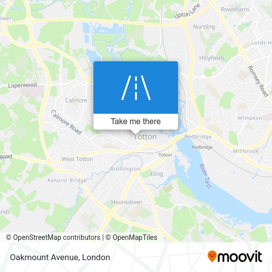 Oakmount Avenue map