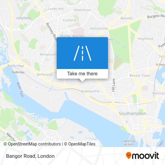 Bangor Road map