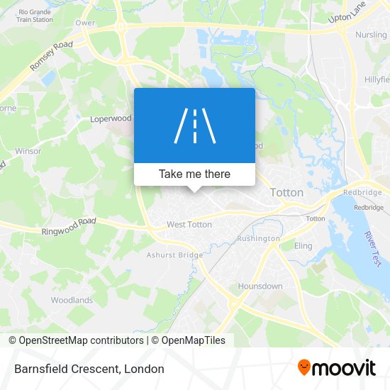 Barnsfield Crescent map
