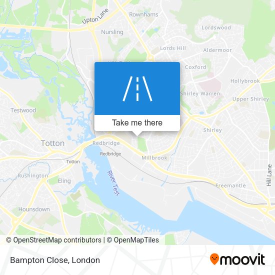 Bampton Close map