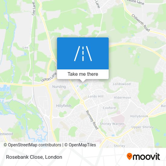 Rosebank Close map