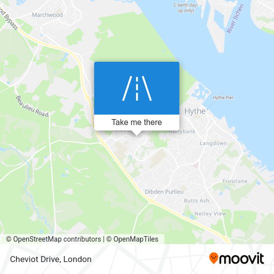 Cheviot Drive map