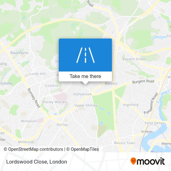 Lordswood Close map