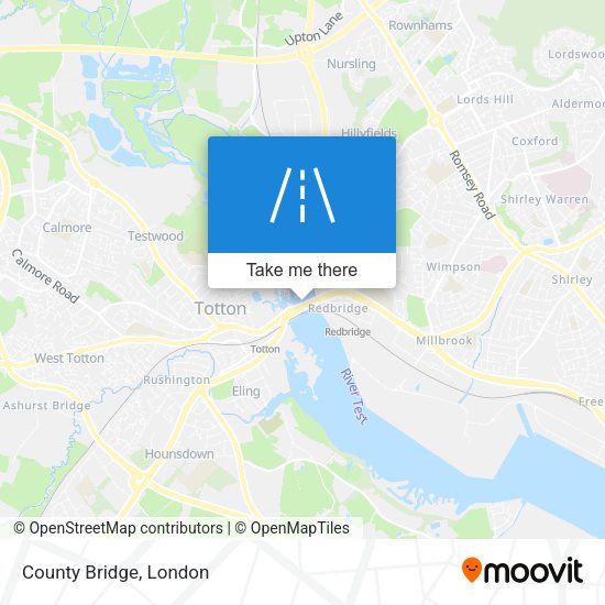 County Bridge map