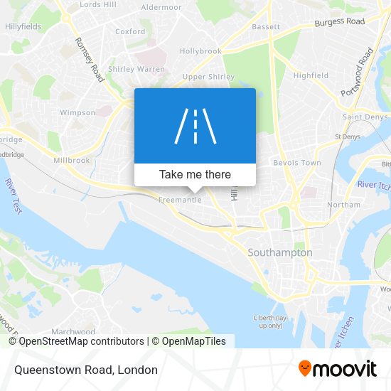 Queenstown Road map