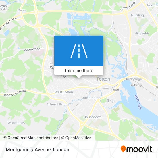 Montgomery Avenue map