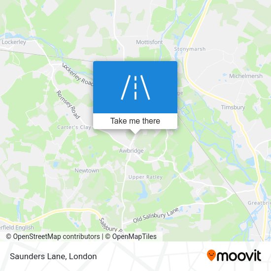 Saunders Lane map