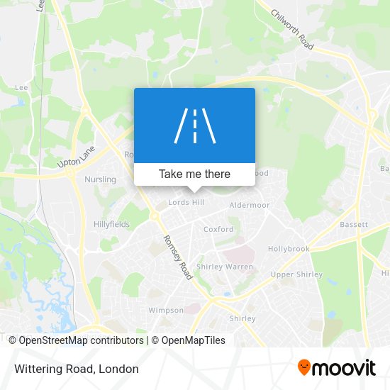 Wittering Road map