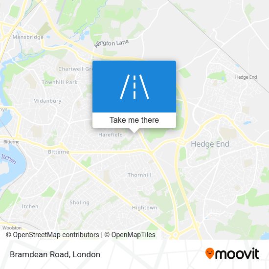 Bramdean Road map