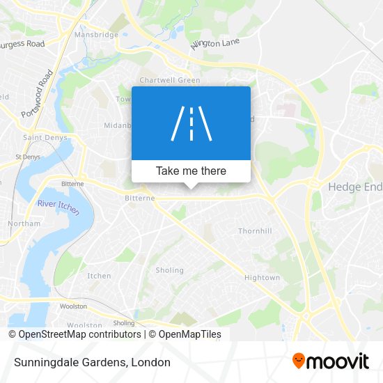Sunningdale Gardens map
