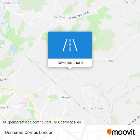 Denhams Corner map