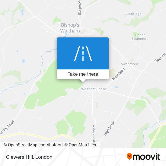 Clewers Hill map