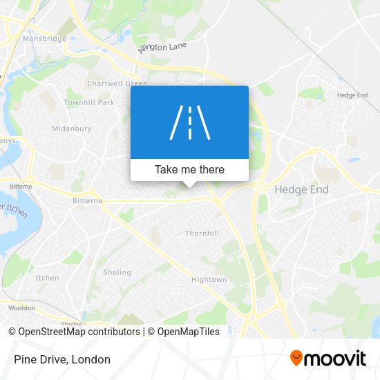 Pine Drive map