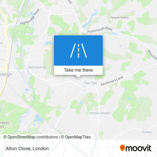 Alton Close map