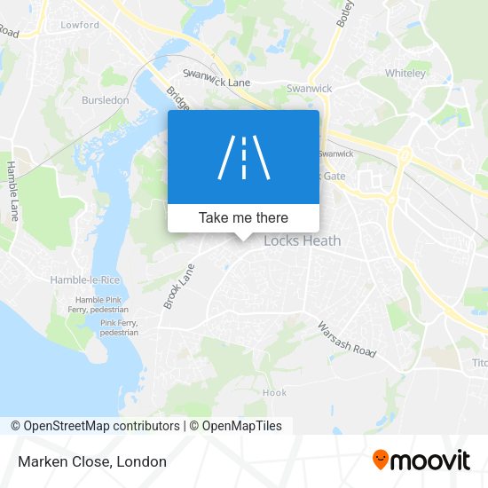 Marken Close map