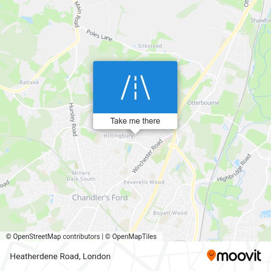 Heatherdene Road map