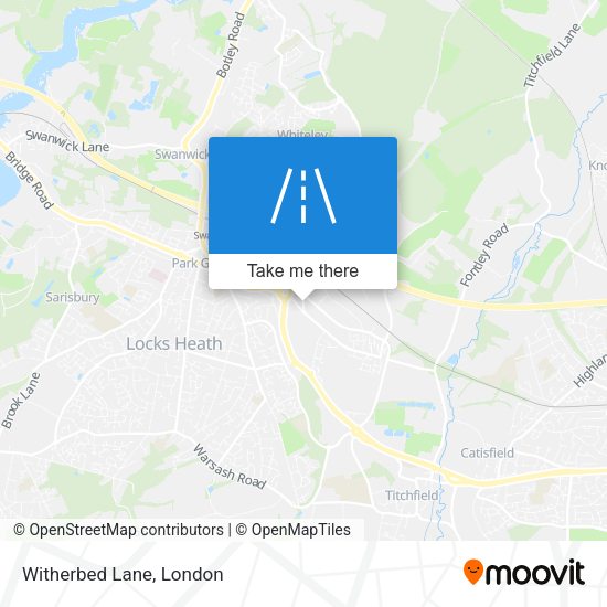 Witherbed Lane map