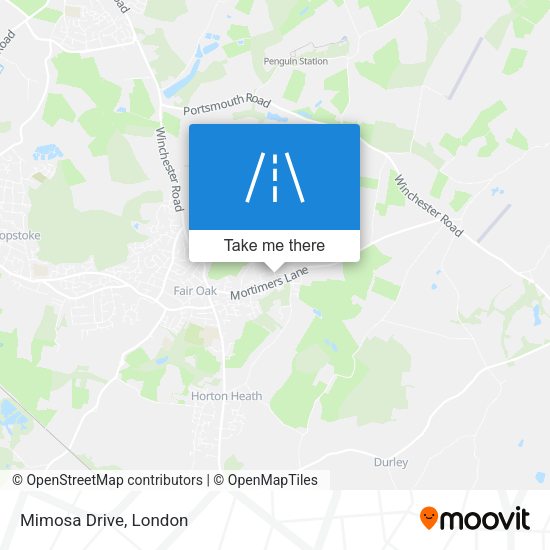 Mimosa Drive map