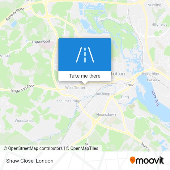 Shaw Close map