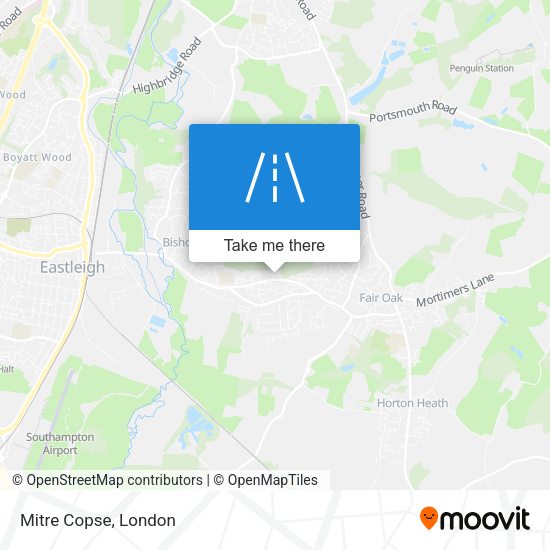 Mitre Copse map