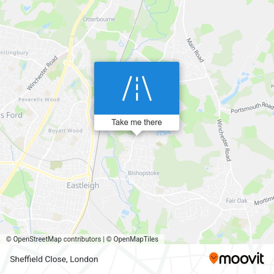 Sheffield Close map