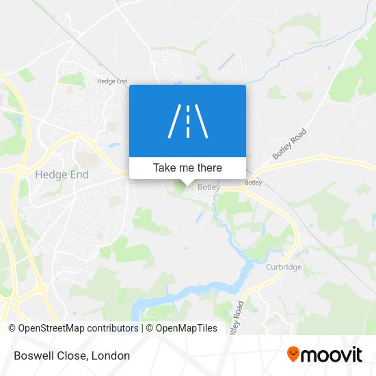 Boswell Close map