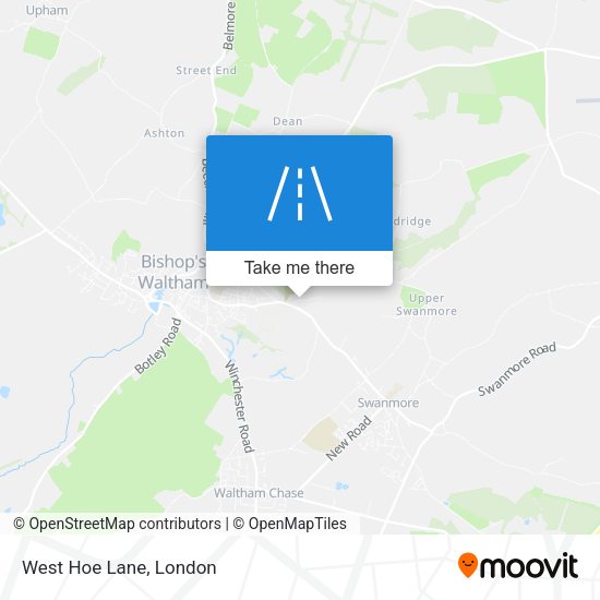 West Hoe Lane map