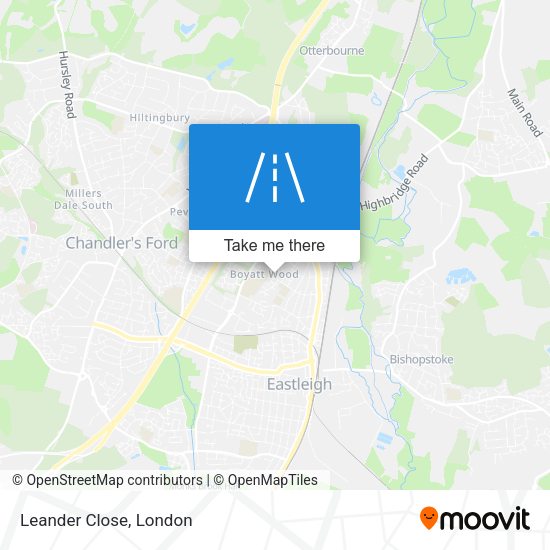 Leander Close map