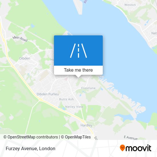 Furzey Avenue map