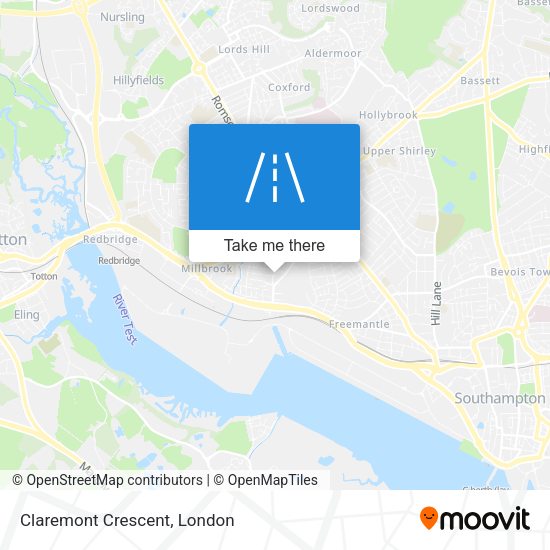 Claremont Crescent map