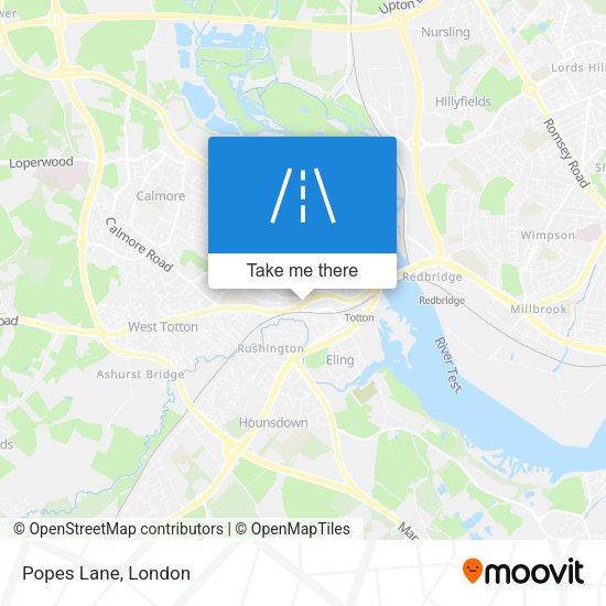 Popes Lane map