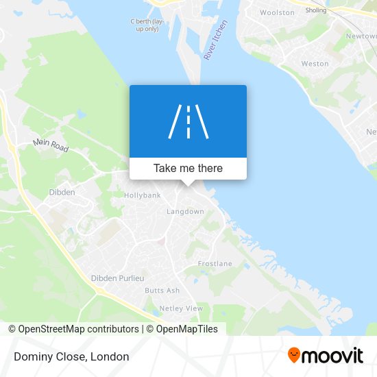 Dominy Close map