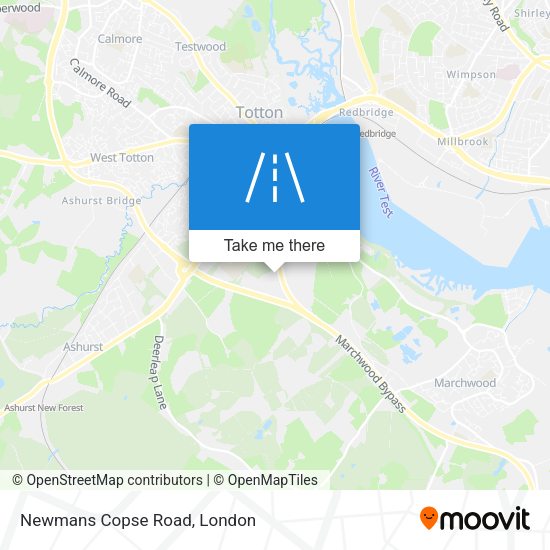 Newmans Copse Road map