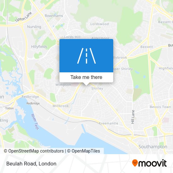 Beulah Road map