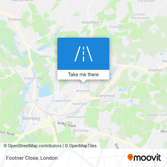 Footner Close map