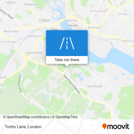 Trotts Lane map