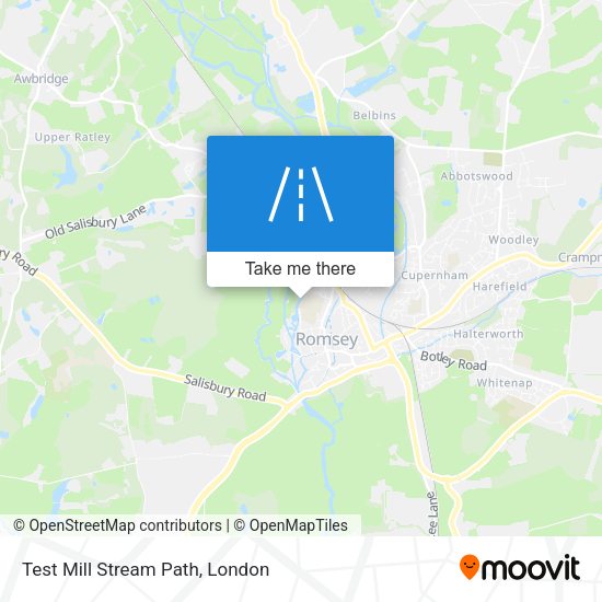 Test Mill Stream Path map