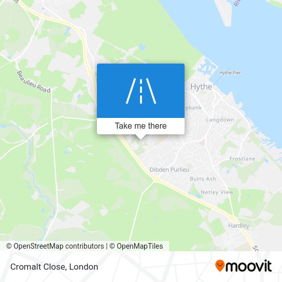 Cromalt Close map