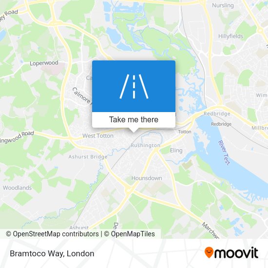 Bramtoco Way map