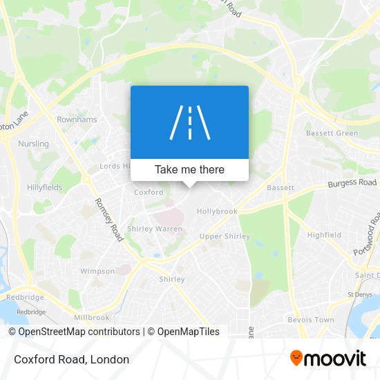 Coxford Road map